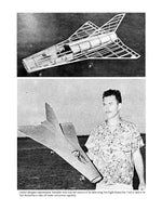 full size printed plan free flight scale plane saab draken 210  .049 ducted fan