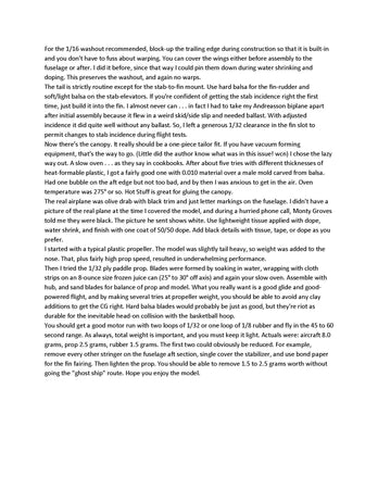 full size printed plans peanut scale "saab mfi-17" room for a fairly big prop, even on rog.