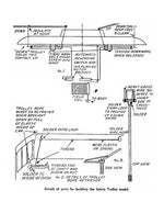 full size printed plan o gauge trolley safety car birney a 1940s plan