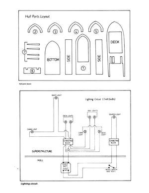 full size printed plan semi-scale us sternwheeler suitable for radio control
