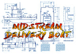 full size printed plans scale 1:24 mid · stream delivery boat suitable for radio control