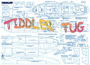 full size printed plans to build a 1:40 scale ww ii t.i.d. tug suitable for r/c