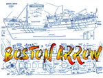build a 5/16"=1ft scale trawler 36" for r/c boston arrow full size printed plan & article