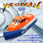 full size printed plan projects for beginners 15in. launch radio control or free running yeoman