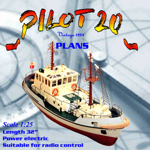 full size printed plan scale 1/25 polish cutter suitable for radio control