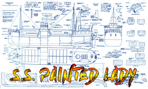 full size printed plan semi scale 1:72 raised quarter-deck quarter deck coaster