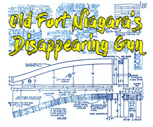 full size printed plan display model old fort niagara's disappearing gun