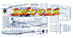 full size printed plans free flight beautiful twin-float seaplane the swoose