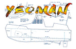 full size printed plan projects for beginners 15in. launch radio control or free running yeoman