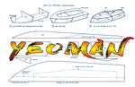 full size printed plan projects for beginners 15in. launch radio control or free running yeoman