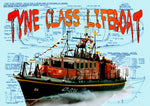 build a scale; 5/8 in. to 1 ft.  l 31 in.tyne class lifeboat full size printed plans and building notes