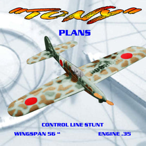 full size printed plans vintage plan 1964 control line stunt  “tony” won every contest