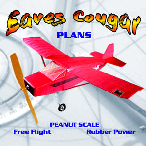 full size printed peanut scale plans eaves cougar won a trophy at the ama nats