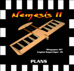 full size printed plan & building notes combat *nemesis ii* w/s 39”  engine supertigre .35