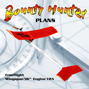 full size printed plan vintage 1965 vto's with a passion freeflight bounty hunter 1/2a