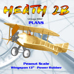 full size printed plans peanut scale heath 2b it flies well