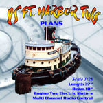 full size printed plan to buils a ww ii army 85' tug boat scale 1:28 l 37" for radio control