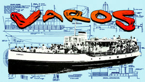 full size printed plan for gosport ferry company varos 36" boat for radio control