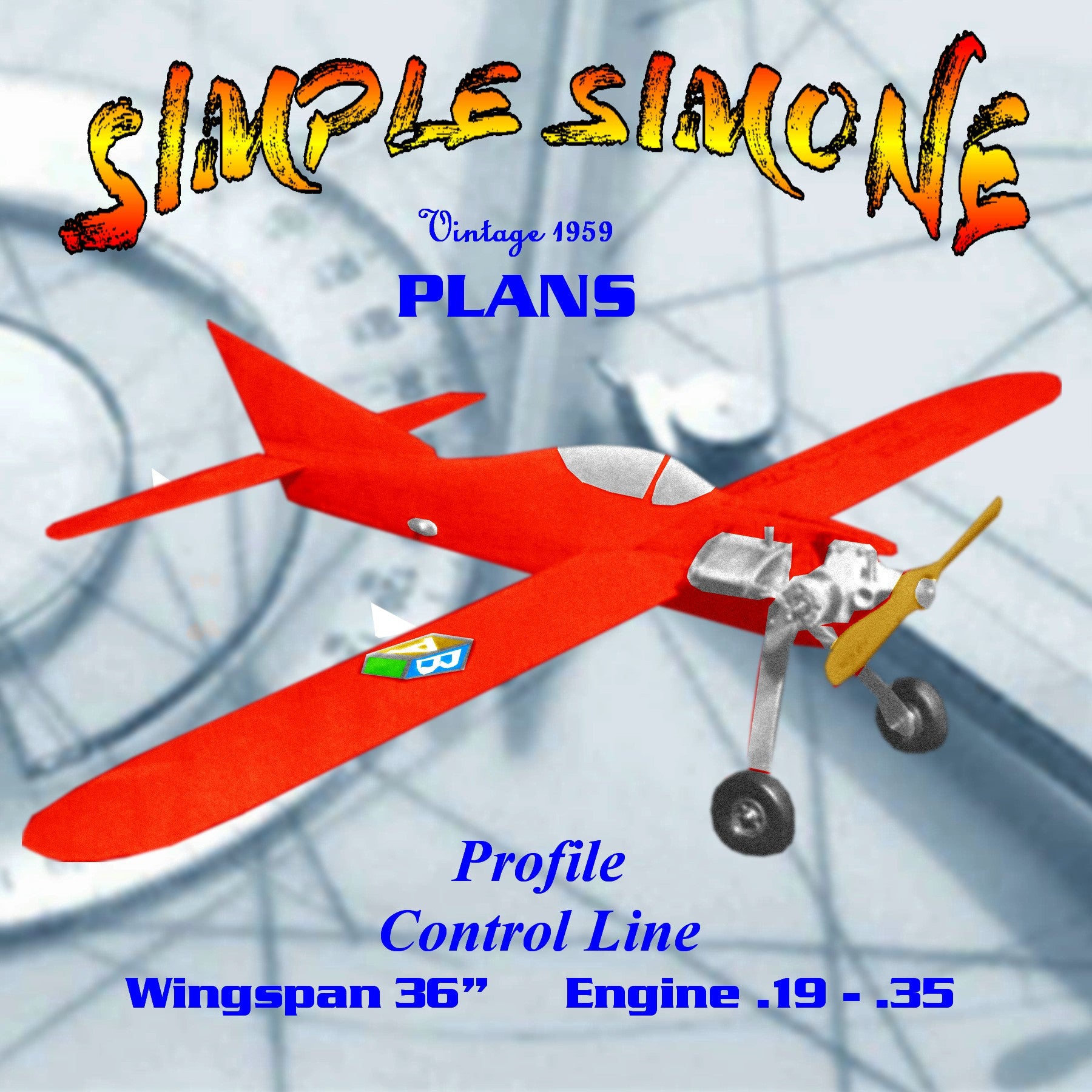 Full Size Printed Plan Profile Control line trainer