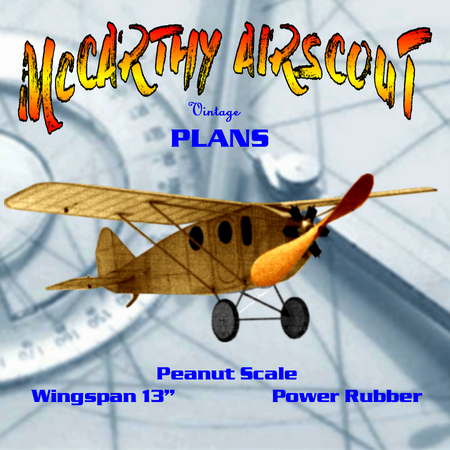 full size printed plans peanut scale mccarthy airscout it makes a charming peanut scale