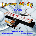 full size printed plans peanut scale "lacey m-10" it may be ugly, but it sure do fly.