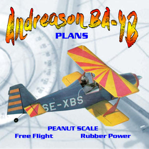 full size printed peanut scale plans andreason ba-4b all seem to look right and fly right also.
