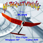 full size printed plan 1/2a ff viking by carl goldberg  easy to trim out