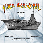 full size printed plan aircraft carrier  scale 1/192  length 50" for radio control