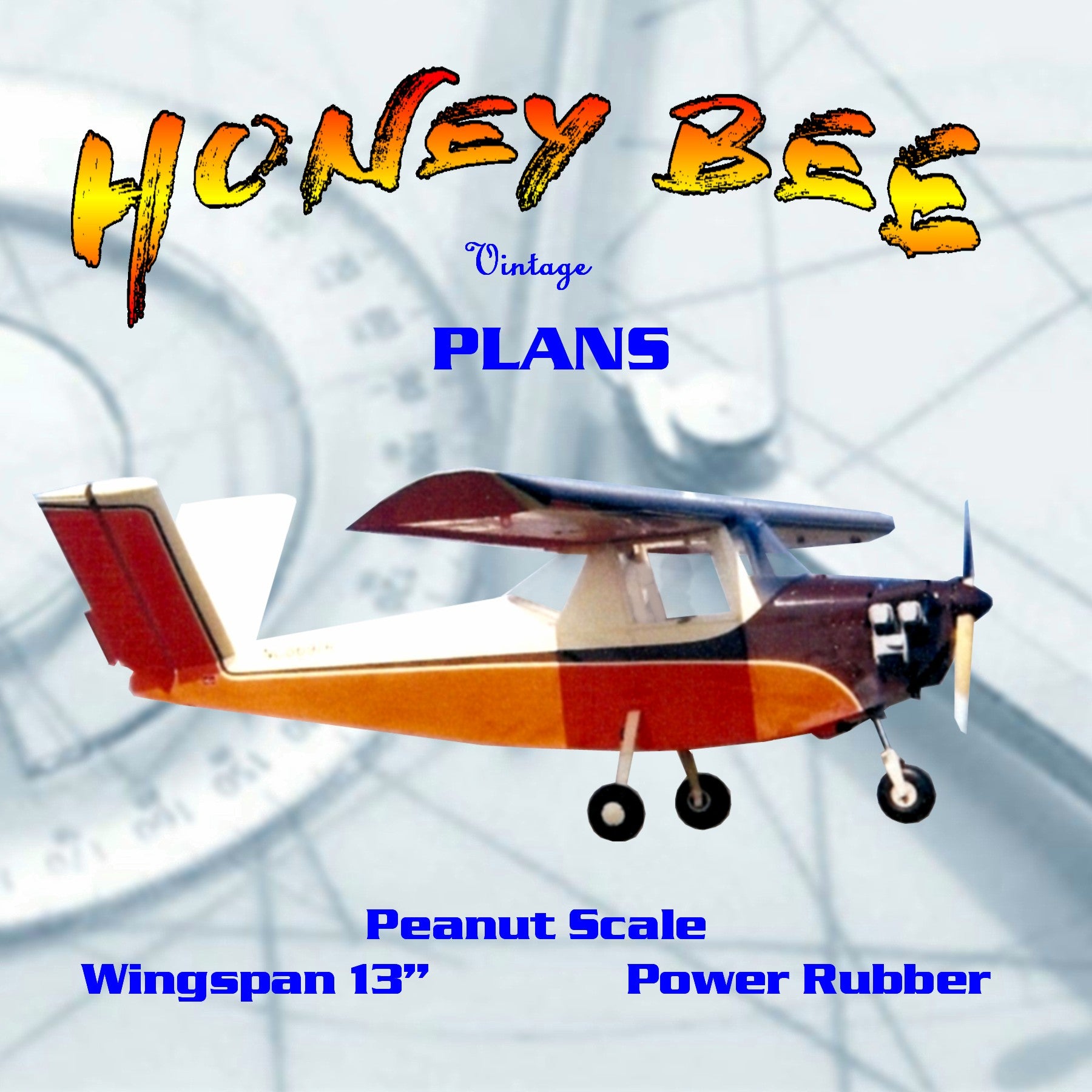 full size printed plans peanut scale honey bee this perfectly scale peanut