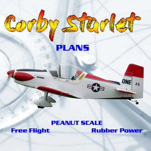full size printed peanut scale plans corby starlet his stubby little homebuilt still makes long flights .