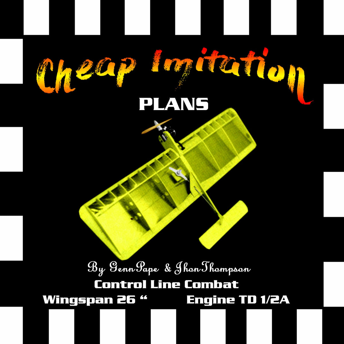 Full Size Printed Plan Control Line Combat 