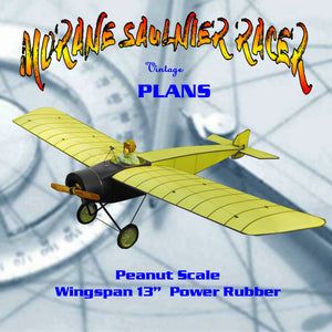 full size printed plans peanut scale "morane saulnier racer "morane saulnier racer" an all-sheet model