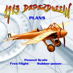full size printed plans peanut scale 1913  deperdussin learned on the technique of building with foam