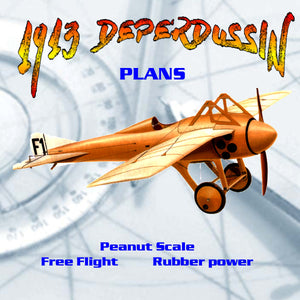 full size printed plans peanut scale 1913  deperdussin learned on the technique of building with foam