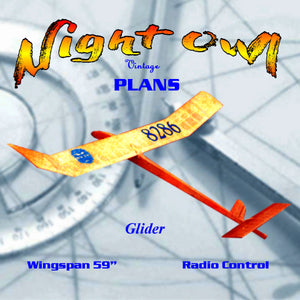 full size printed plan glider w/s 59” flight performance is beyond expectations.
