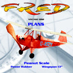 full size printed plans vintaage 1982 "fred" unorthodox construction sequences are described