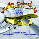 full size printed plans peanut scale le cricri  salmson d6 french light aircraft of the 1930