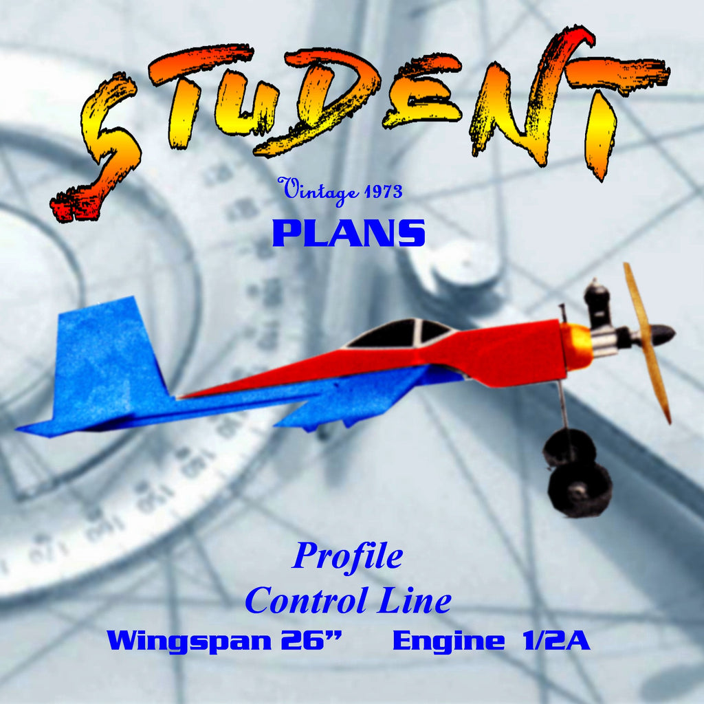 Full Size Printed Plan Control line profile Trainer 