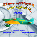 full size printed plans peanut scale "steve wittman  vw racer"  his designs are famous for being light, simple and fast