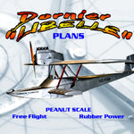 full size printed peanut scale plans dornier “libelle” for rubber or c02' naturally, both are excellent fliers