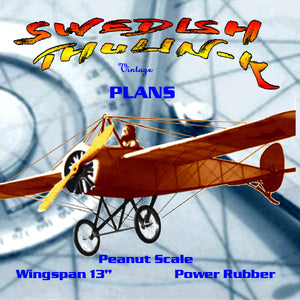 full size printed plans peanut scale "swedish thulin-k"  it just a touch more interesting .
