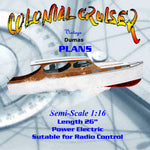 full-size-printed-plan-1:16 semi-scale-dumas-colonial-cruiser-radio-control