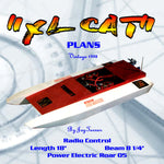 full size printed plan easy foam and wood electric catamaran xl cat