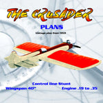full size printed plans  vintage plan 1959 control line stunt crusader  "i wish i could do that?" you can!