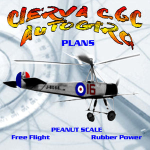 full size printed peanut scale plans cierva c.6c autogiro  here's your chance to satisfy your curiosity. go for it!