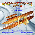 full size printed plans peanut scale "wright flyer no.3" structure is actually quite simple