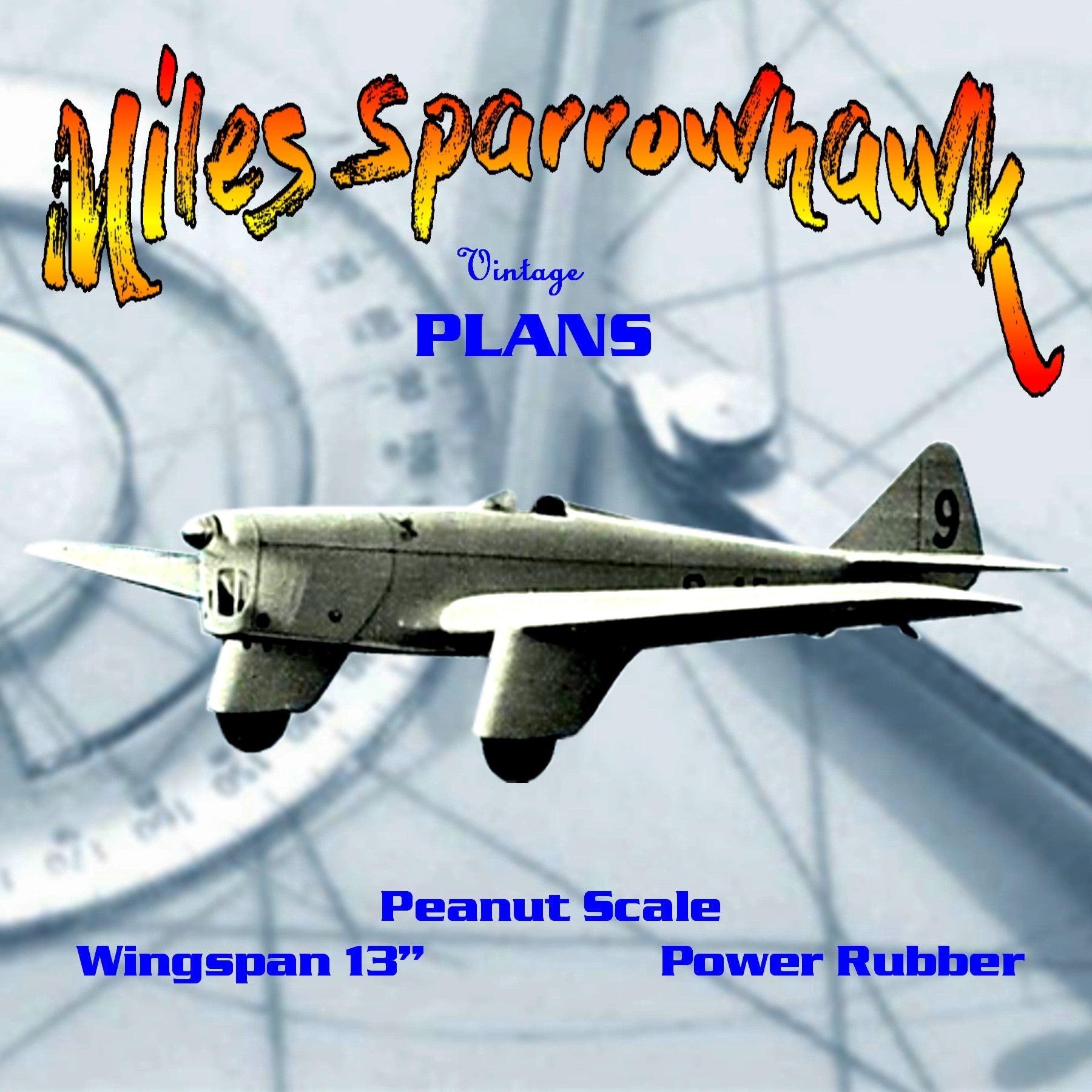 full size printed plans peanut scale "miles sparrowhawk" here's a sleek low-winger that continually pushes