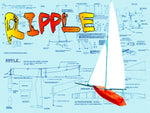 full size printed plans with building article miniature sailing boat