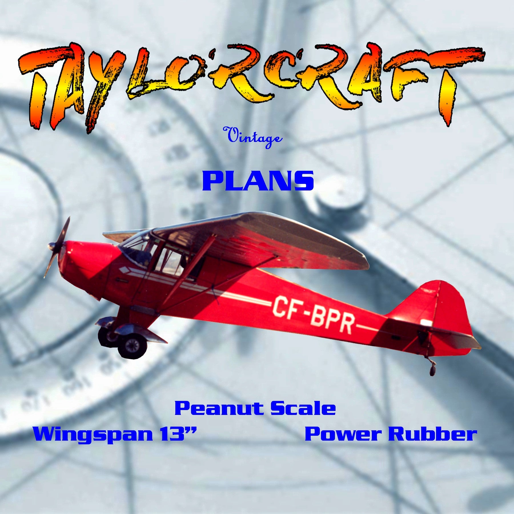 full size printed plans peanut scale "taylorcraft" compete with the laceys and fikes