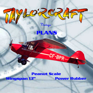 full size printed plans peanut scale "taylorcraft" compete with the laceys and fikes